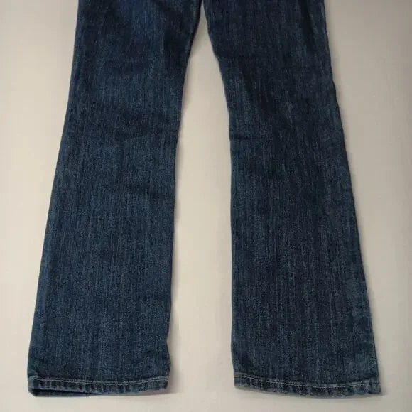 Levi Strauss Signature Jeans Women’s 2M 26x32 Mid Rise Straight Stretch Blue - Picture 6 of 7
